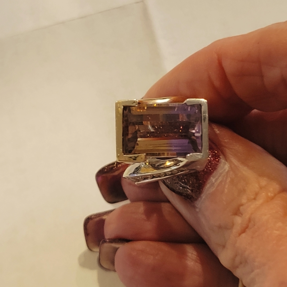 Diamond and Ametrine ring..last price drop before removing